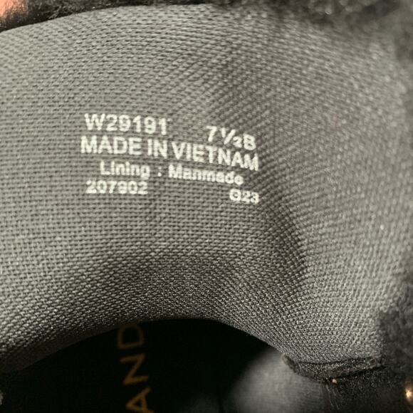 Cole Haan Zerogrand Explore Upstate Hiker Boots Black Suede Shearling Size 7.5 - Picture 12 of 14